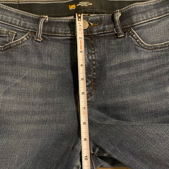 Lee Flex Motion Mid Rise Straight Leg Regular Fit Sz 10 Petite - Picture 11 of 12